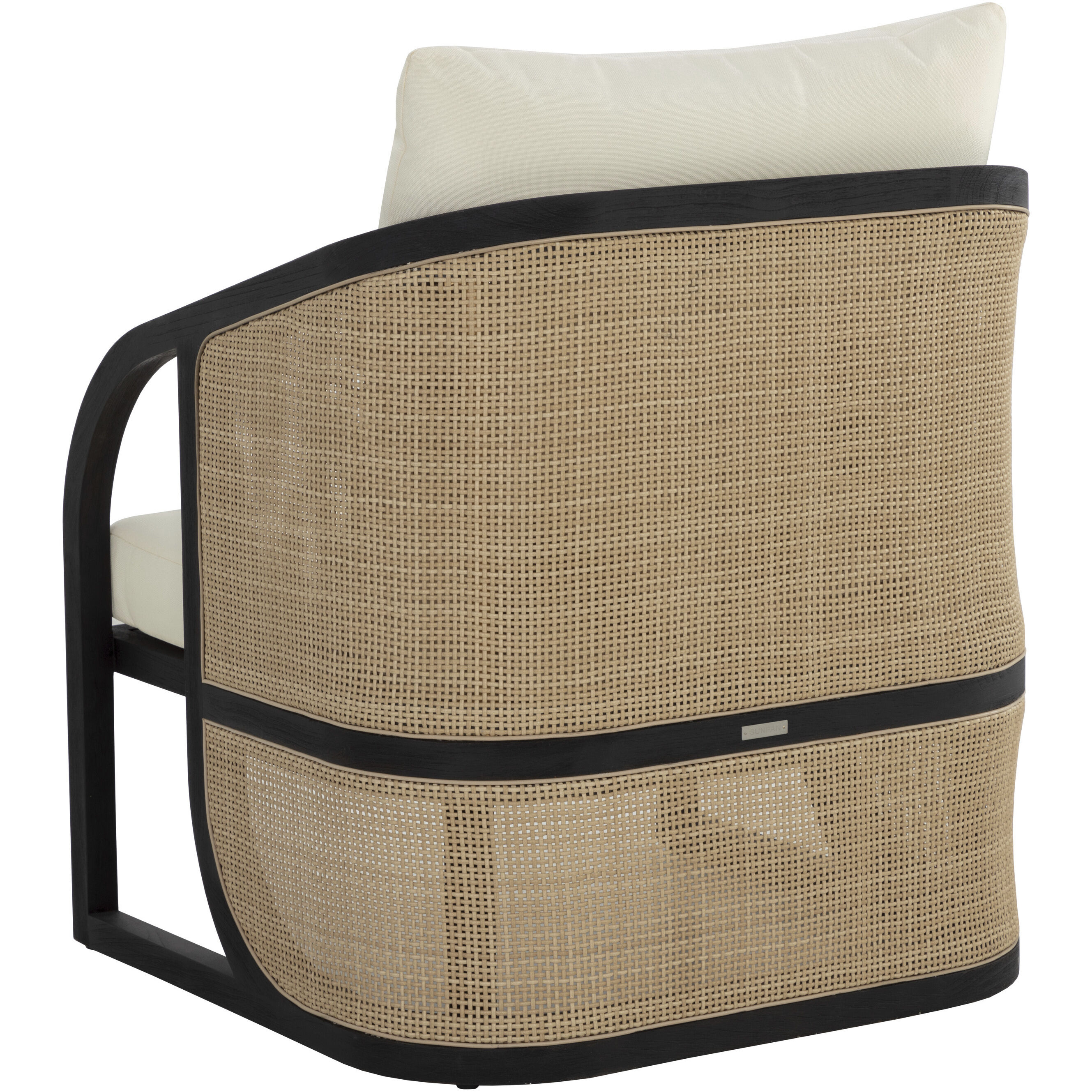 Palermo Charcoal / Stinson Cream Outdoor Lounge Chair